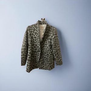 Leopard print coat
